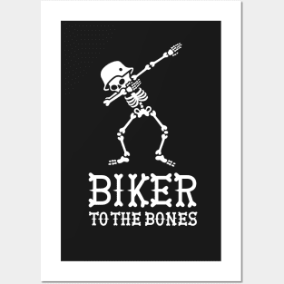 Dab dabbing biker to the bones Posters and Art